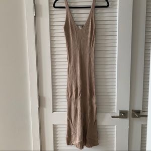 Modern Citizen taupe knit midi dress